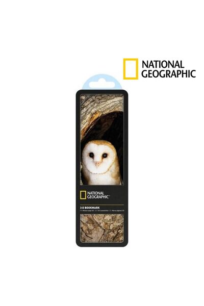NATIONAL GEOGRAPHIC إشارة مرجعية ثلاثية الأبعاد - إشارة مرجعية على شكل بومة ا...