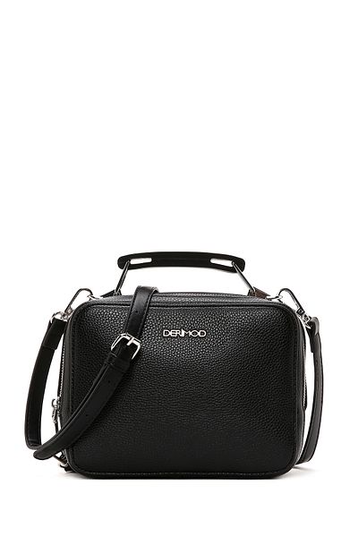 Derimod Women's Black Long Strap Crossbody Bag 25Sbd2412Ft