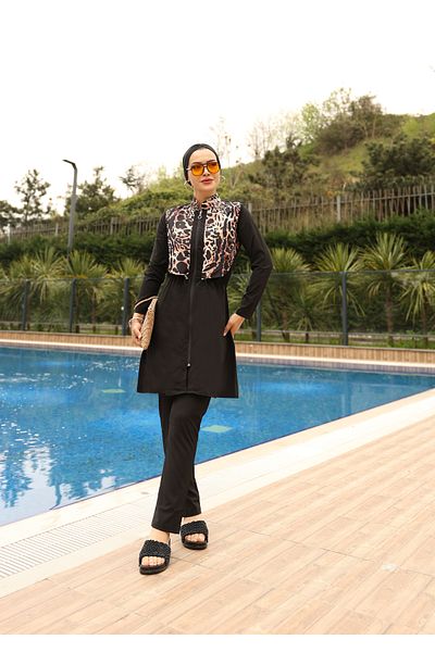 KXSPOR Kx - Hijab Swimsuit-Parachute Full Covered Hijab Swimsuit - Sea and Pool Hijab Swimsuit