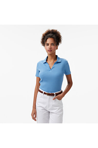 Nautica Kadın Mavi Slim Fit Polo Yaka T-Shirt