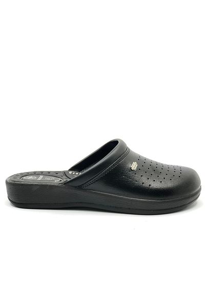 Kocamanlar Ayakkabı Gezer Boxed Sabo Hospital Slippers Black