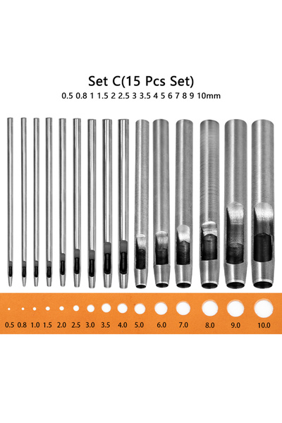 Choice مجموعة C (15 قطعة) مجموعة WUTA مكونة من 5-15 قطعة من أدوات ثقب مجوفة و...