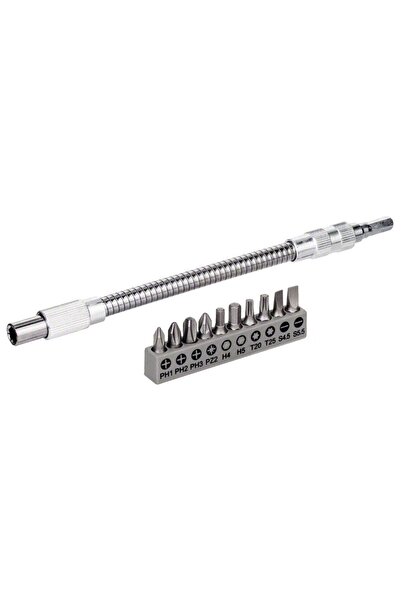 Bosch 10 Adet Vidalama Ucu ve 20 cm Uzatma Adaptörü