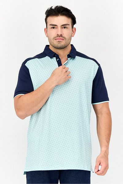 Head Men Regular Fit Short Sleeve All Over Print Polo Shirt, Multicolor