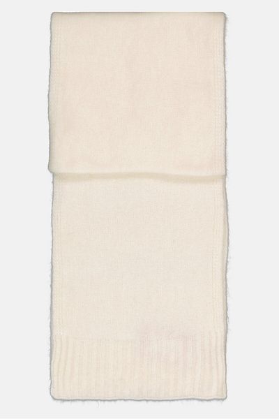 Esprit Women Textured Scarves 180 L X 29 H Cm, Off White