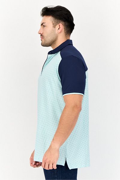 Head Men Regular Fit Short Sleeve All Over Print Polo Shirt, Multicolor