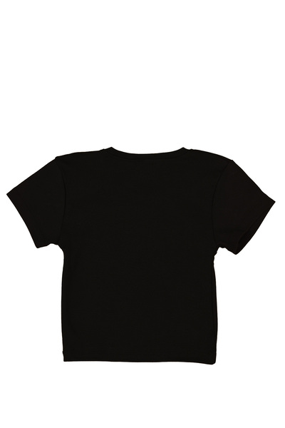 urbvn No Sleep Club Printed Black Crop Top