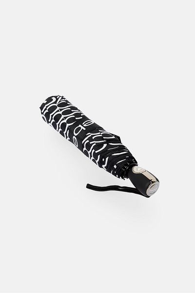 Bebe Brand Logo Auto Open Close Umbrella, Black