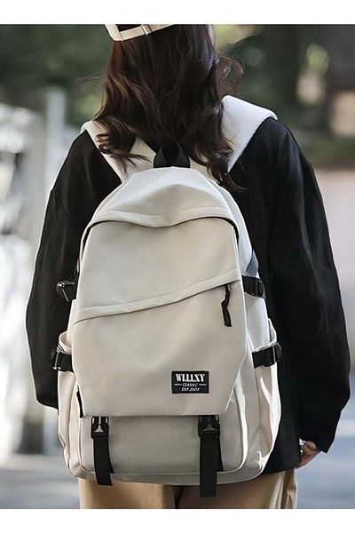 ROAISS Classic Large Capacity Backpack Multifunction Casual Water Resistant Oxford Double Shoulder School B