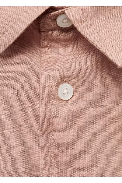 MANGO Baby Pamuk ve keten gömlek