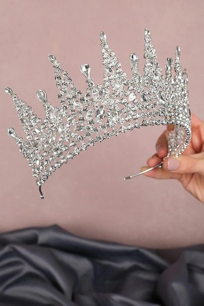 Hayalperest boncuk Princess Model Bridal Crown