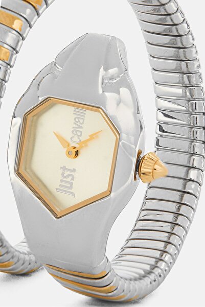 Just Cavalli Women Jc1l001m0035 Glam Chic Snake Analog Watch 22 Mm, Multicolor