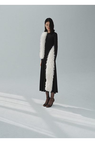 MANGO Woman Long A-Line Knitwear Dress