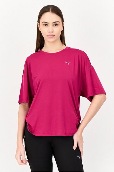 Puma Women Sportswear Fit Short Sleeves Training T-Shirt, Magenta