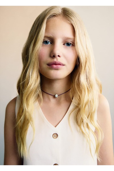 MANGO Kids Buttoned crop vest