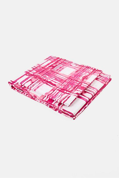 Nautica 3 Pieces Double Checkered Bedsheet With Pillow Case Set, Multicolor