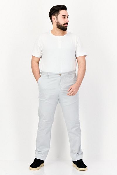 Dockers Men Slim Fit Solid Chino Pants, Light Grey
