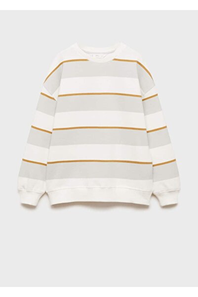 MANGO Kids Hanorac din bumbac cu dungi