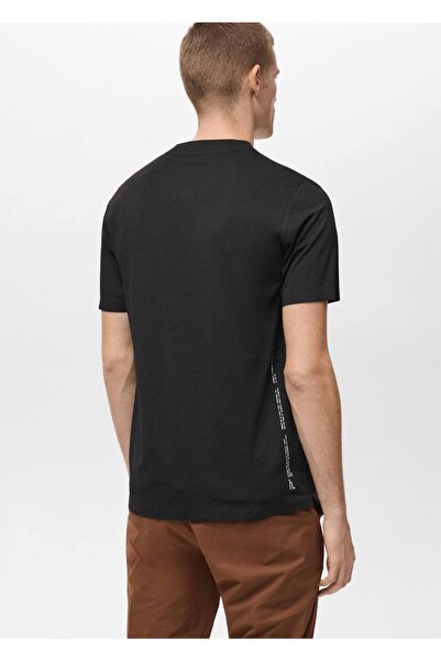 MANGO Man Μπλουζάκι με στάμπα Comfort stretch