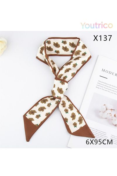 Youtrico Scarf with Flower Patterns