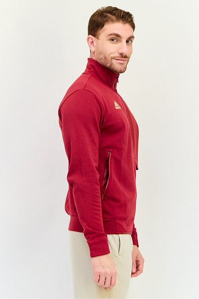 adidas Men Sportswear Fit Long Sleeve Arsenal Anthem Football Jacket, Craft Red