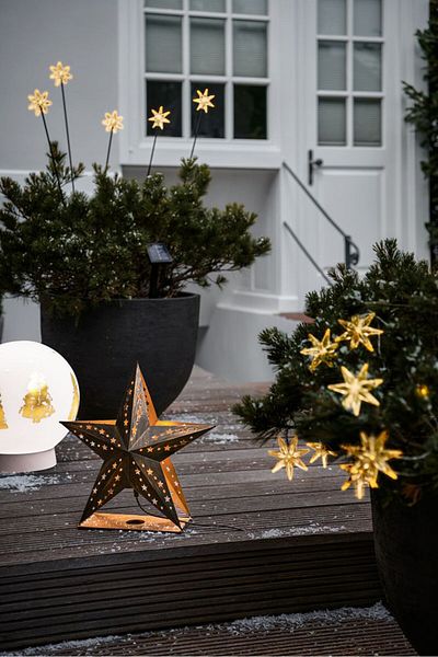Tchibo 5 Pieces Star Solar Lights Torch Set, Black