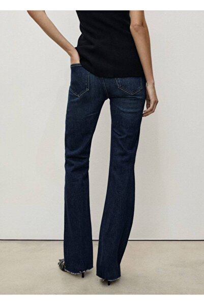 MANGO Woman Fiona orta belli flare jean pantolon