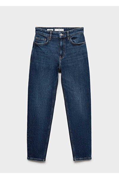 MANGO Woman Newmom confort yüksek belli jean pantolon