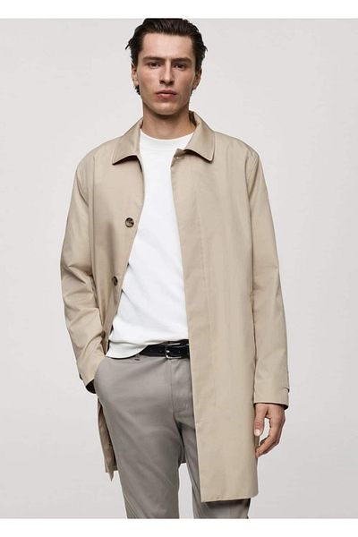 MANGO Man Classic water repellent trench coat