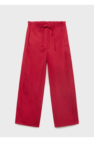 MANGO Woman Paper bag pamuklu pantolon