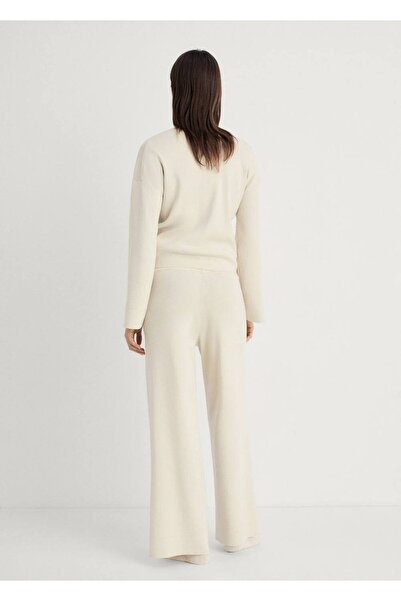 MANGO Woman Fitilli dokuma pantolon