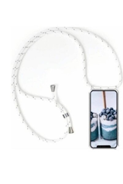 PiyasaSepeti حافظة شفافة لهاتف Xiaomi Mi 14T مع حزام للرقبة باللون الأسود وال...