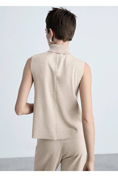 MANGO Woman Πλεκτή μπλούζα με ζιβάγκο