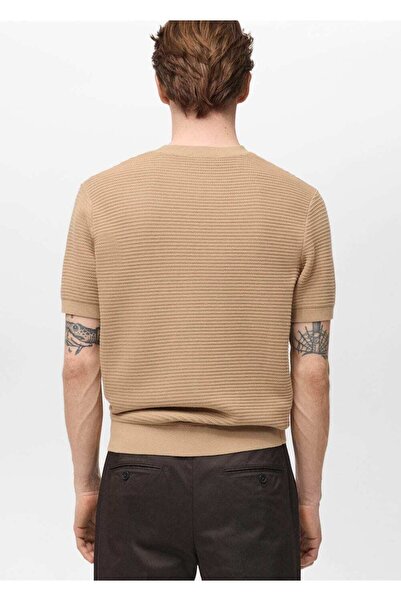 MANGO Man Kalıplı ince triko tişört