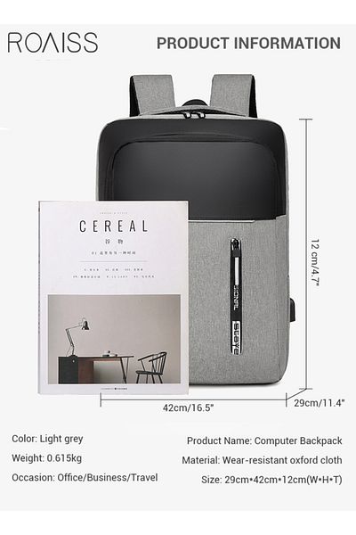ROAISS Multifunction Waterproof Backpack With Usb Port
