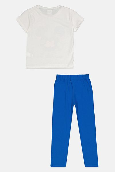 Disney Toddlers Boy 2 Pieces Mickey Mouse Pajama Set, Multicolor
