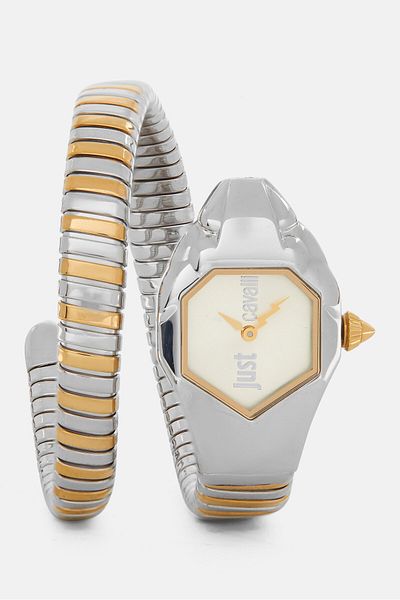 Just Cavalli Women Jc1l001m0035 Glam Chic Snake Analog Watch 22 Mm, Multicolor