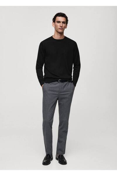 MANGO Man %100 merinos yünlü kazak