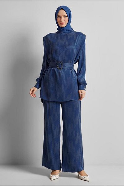 Alvina Belted Trousers Suit 45566