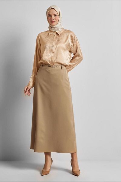 Alvina Satin Jacquard Tunic 45375