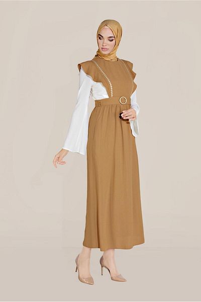 Alvina Λεπτομερής κεντημένη ζώνη Gilet - Μοντέλο 40757
