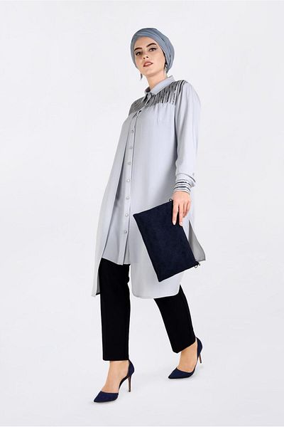 Alvina Pul Sequin Embroidered Tunic 2825