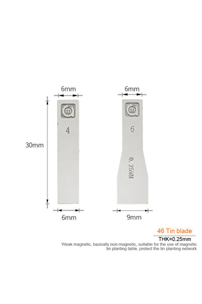 Choice5 مكشطة قصدير غير مغناطيسية من الفولاذ المقاوم للصدأ AMAOE رقم 4 رقم 6 ...