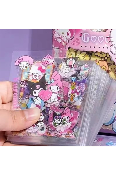 Choice مجموعة ملصقات سانريو ستار 100 قطعة من هيلو كيتي سانريو غير المتكررة 100 قطعة من سينامورول كورومي ووتربر