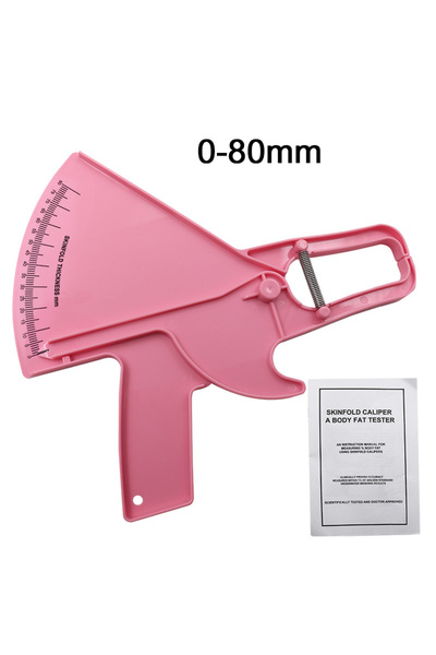 Choice3 جهاز قياس دهون الجسم وردي اللون 0-80 مم، جهاز تحليل دهون الجسم، فرجار...