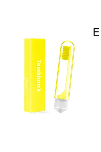 Choice Yellow Ys00042-portable Travel Toothbrush, Folding Toothbrush, Super Soft Bristles, Camping, Hiking,