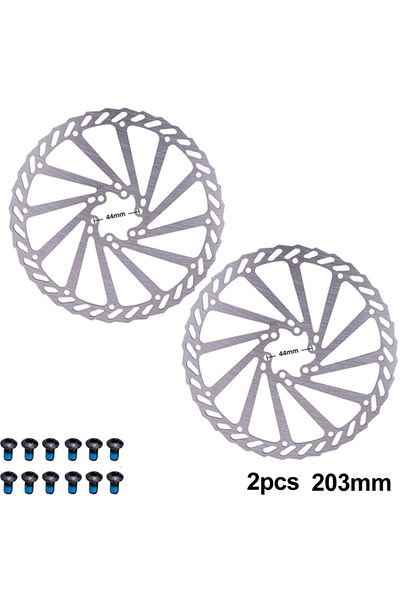 Choice 2 Pcs 203mm Mtb Bike 120mm/140mm/160mm/180mm/203mm 6 Inches Stainless Steel Bicycle Rotor Disc For M