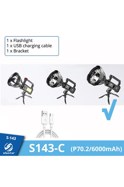 Choice Rechargeable P70.2 bulb Rechargeable High Power Led Flashlights Ultra-long Lighting Distance Lamp S