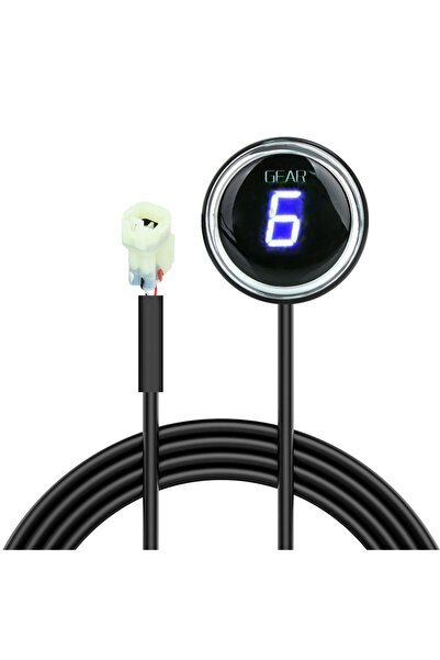 Choice شاشة عرض التروس - مؤشر تروس أزرق دائري لـ kawasaki versys 650 1000 201...