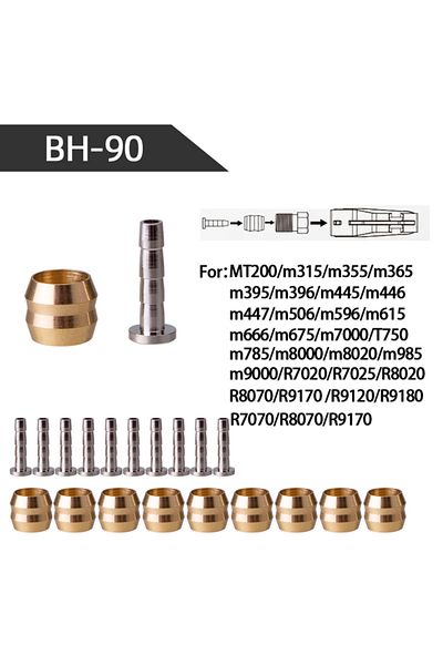 Choice 10 Pc BH90 ZTTO 10Pcs MTB Bike Oil Brake Olive Head Oil Pin Hydraulic Disc Brake Oil Needle Brass Bu